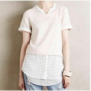 Postmark Anthropologie Layered Sweater Small